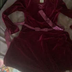 Girls velour dress